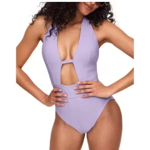 Adore Me Lavender One-Piece Swimsuit - Picture 1 of 4